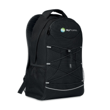 Reflective backpack | rPET | Dark restraining cords Reflective backpack | rPET | Dark restraining cords