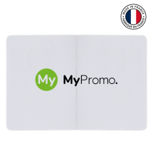 Bloc notes de 50 feuilles | Carton satiné blanc 250 g/m² | 7,6 x 10,4 x 0.6 cm | Fabriqué en France Bloc notes de 50 feuilles | Carton satiné blanc 250 g/m² | 7,6 x 10,4 x 0.6 cm | Fabriqué en France
