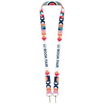 Sublimation lanyard | rPET | With 2 keyrings