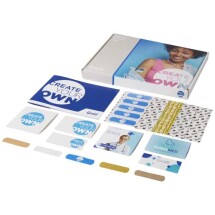 Plaster sample box | Full-colour print | 3 paper envelopes, 5 plasters each Plaster sample box | Full-colour print | 3 paper envelopes, 5 plasters each