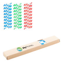 Straws | Paper | 31×200×14 mm | 10 pcs. | Striped pattern Straws | Paper | 31×200×14 mm | 10 pcs. | Striped pattern