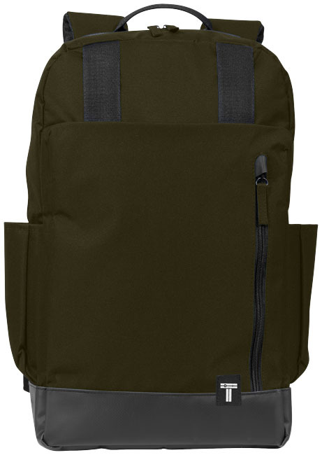 Laptop backpack | Polyester | 15,6"/14L | Interior mesh pocket | olive;solid black