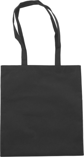 Boodschappentas | Non-woven 80g/m² & PP | 37x40,5x0,2cm | Goedkoop | zwart