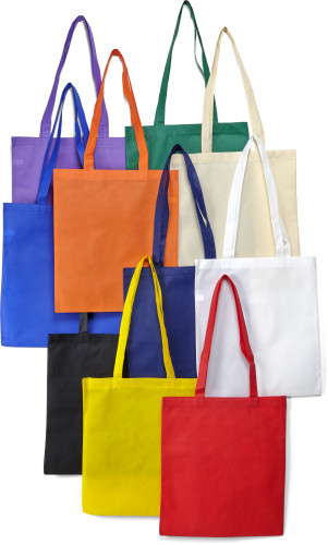 Boodschappentas | Non-woven 80g/m² & PP | 37x40,5x0,2cm | Goedkoop | zwart