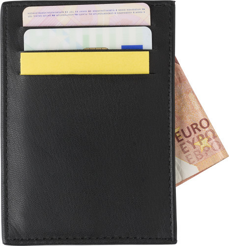 Kreditkarten Portemonnaie | Leder | RFID | Schwarz