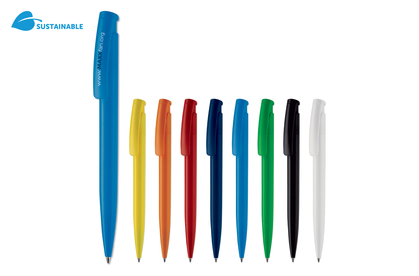 Biros | Plastic | Blue ink | Yellow