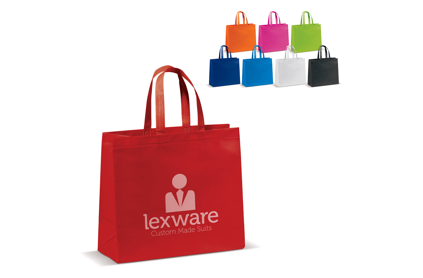 Laminierte Non Woven Tasche 5 rot