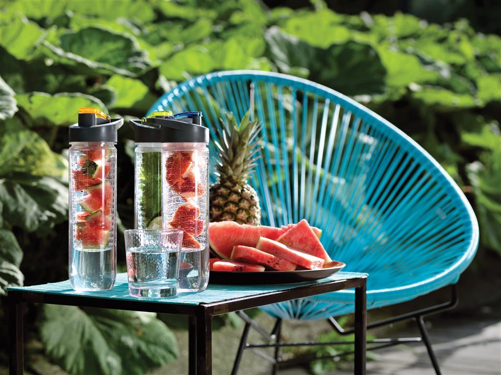 Wasserflasche mit Aromafach, grün