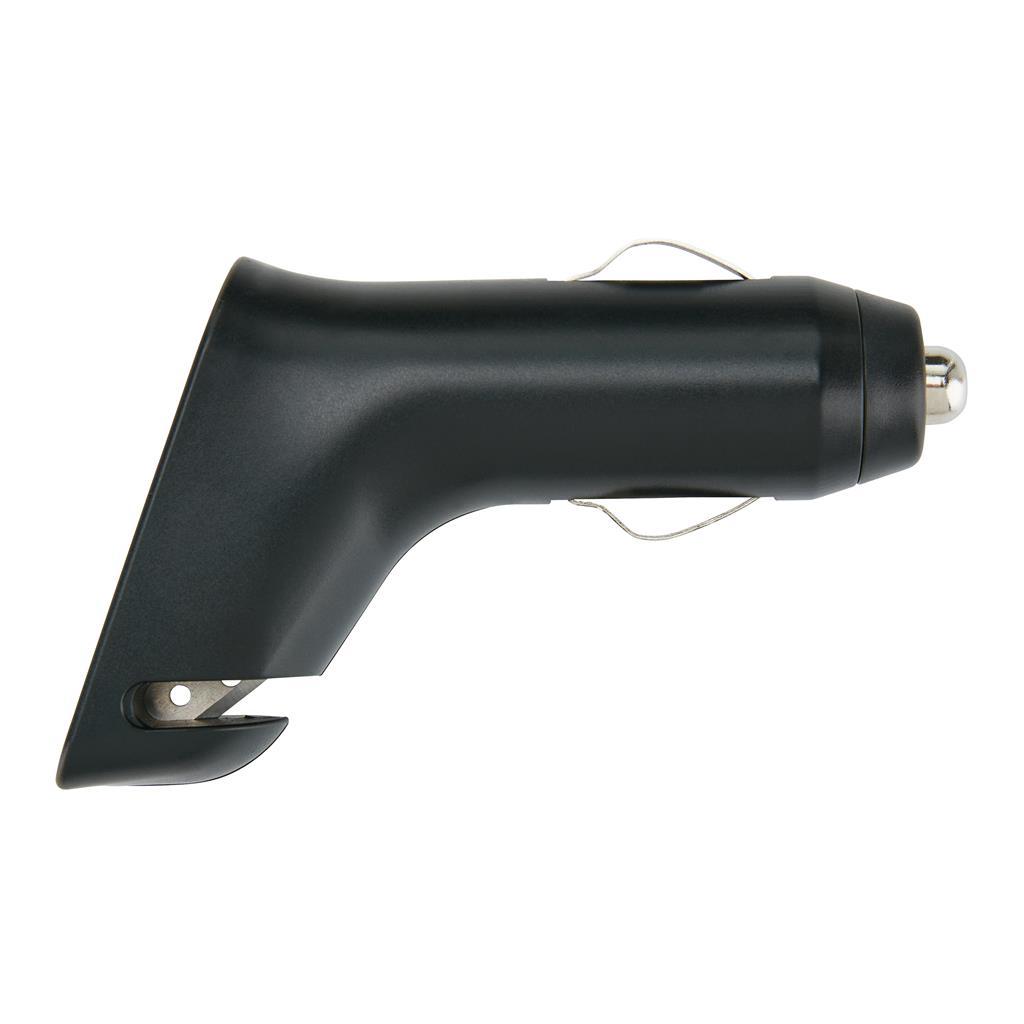 Veiligheids autolader met 2 USB poorten, zwart