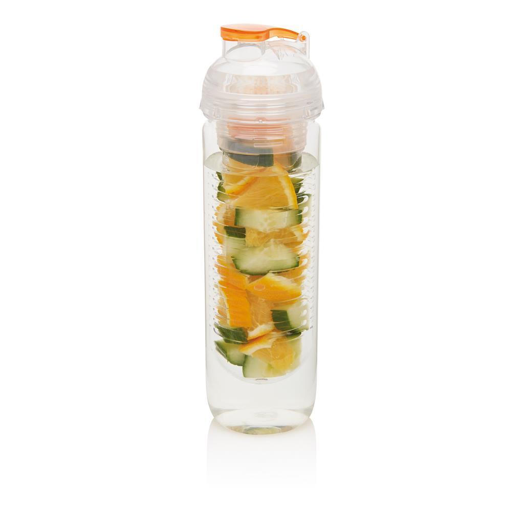 Infuser Wasserflasche | Tritan | 500 ml | Hochwertig | Orange (158)