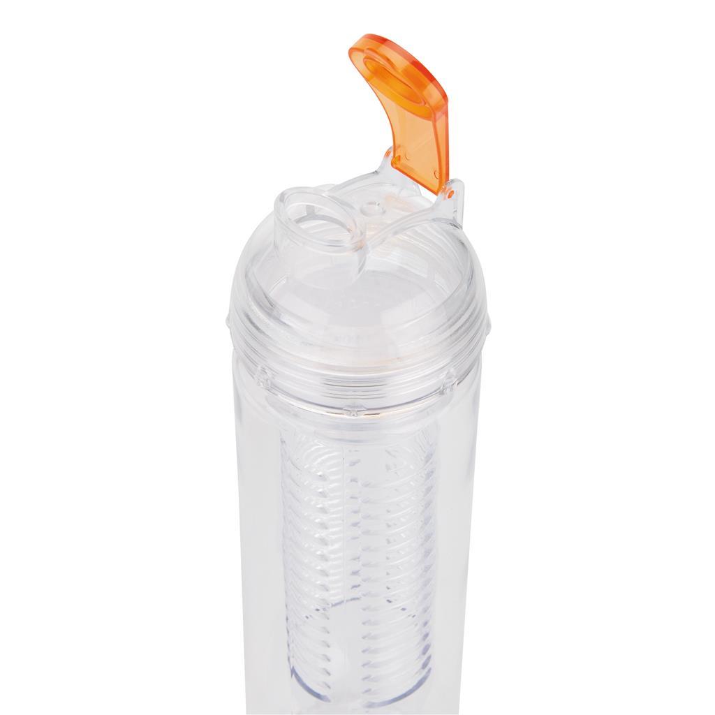 Infuser Wasserflasche | Tritan | 500 ml | Hochwertig | Orange (158)