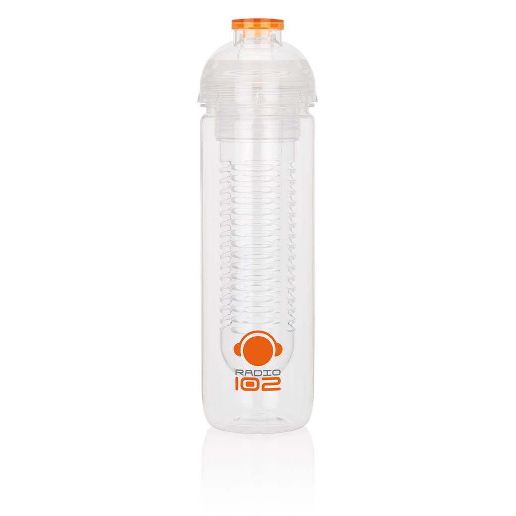 Infuser Wasserflasche | Tritan | 500 ml | Hochwertig | Orange (158)