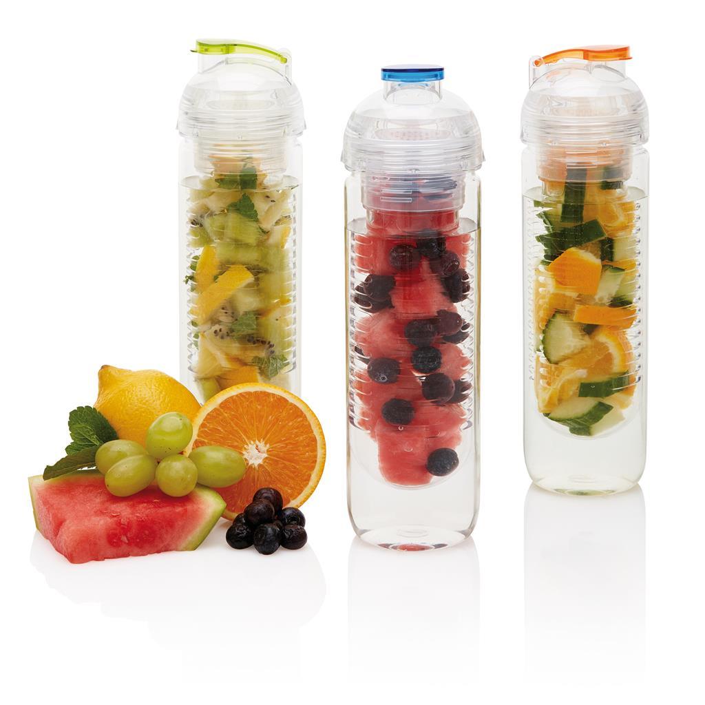 Infuser Wasserflasche | Tritan | 500 ml | Hochwertig | Orange (158)