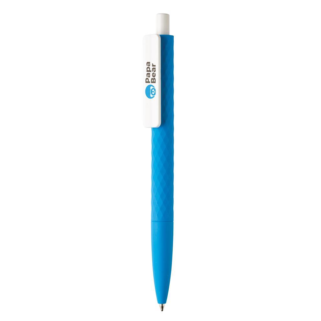 Pen | ABS | Diamond pattern | Blue ink | Blue (2184;White)