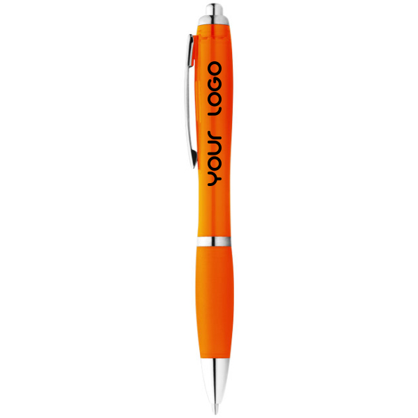 Balpen | ABS kunststof | Gekleurd lichaam en grip | oranje