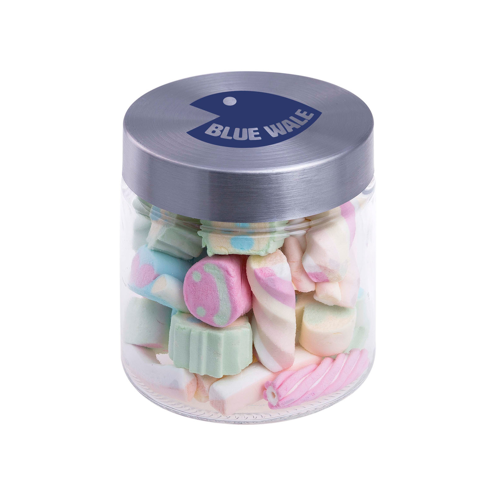 Glazen pot | Glas & roestvrij stalen deksel | 0,9 liter | Transparant