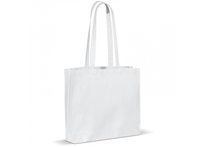 Schultertasche Baumwoll OEKO-TEX® 140g/m² weiss