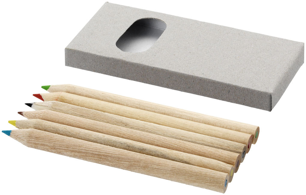 Buntstiftset | Papier | 6-teilig | hellgrau