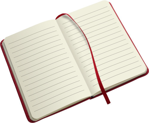 Notizbuch 'Pocket' aus PU Hellblau