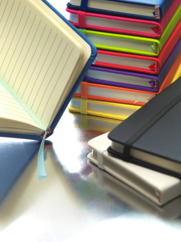 Notizbuch 'Pocket' aus PU Hellblau