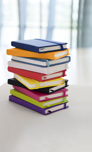 Notizbuch 'Pocket' aus PU Hellblau