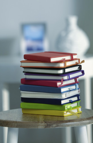 Notizbuch 'Pocket' aus PU Hellblau