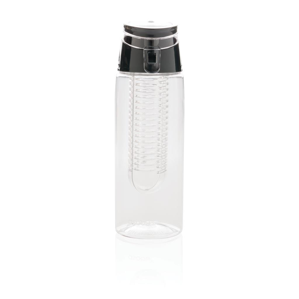 Water bottle | Tritan | 700ml | Carry loop | Lockable lid | Transparen (Transparent;Grey)