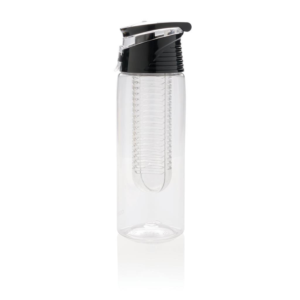 Water bottle | Tritan | 700ml | Carry loop | Lockable lid | Transparen (Transparent;Grey)
