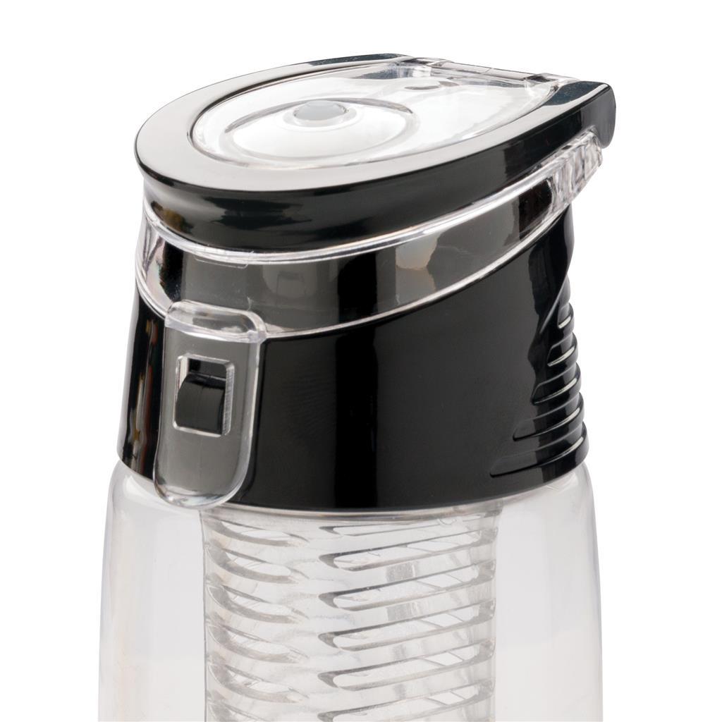 Water bottle | Tritan | 700ml | Carry loop | Lockable lid | Transparen (Transparent;Grey)