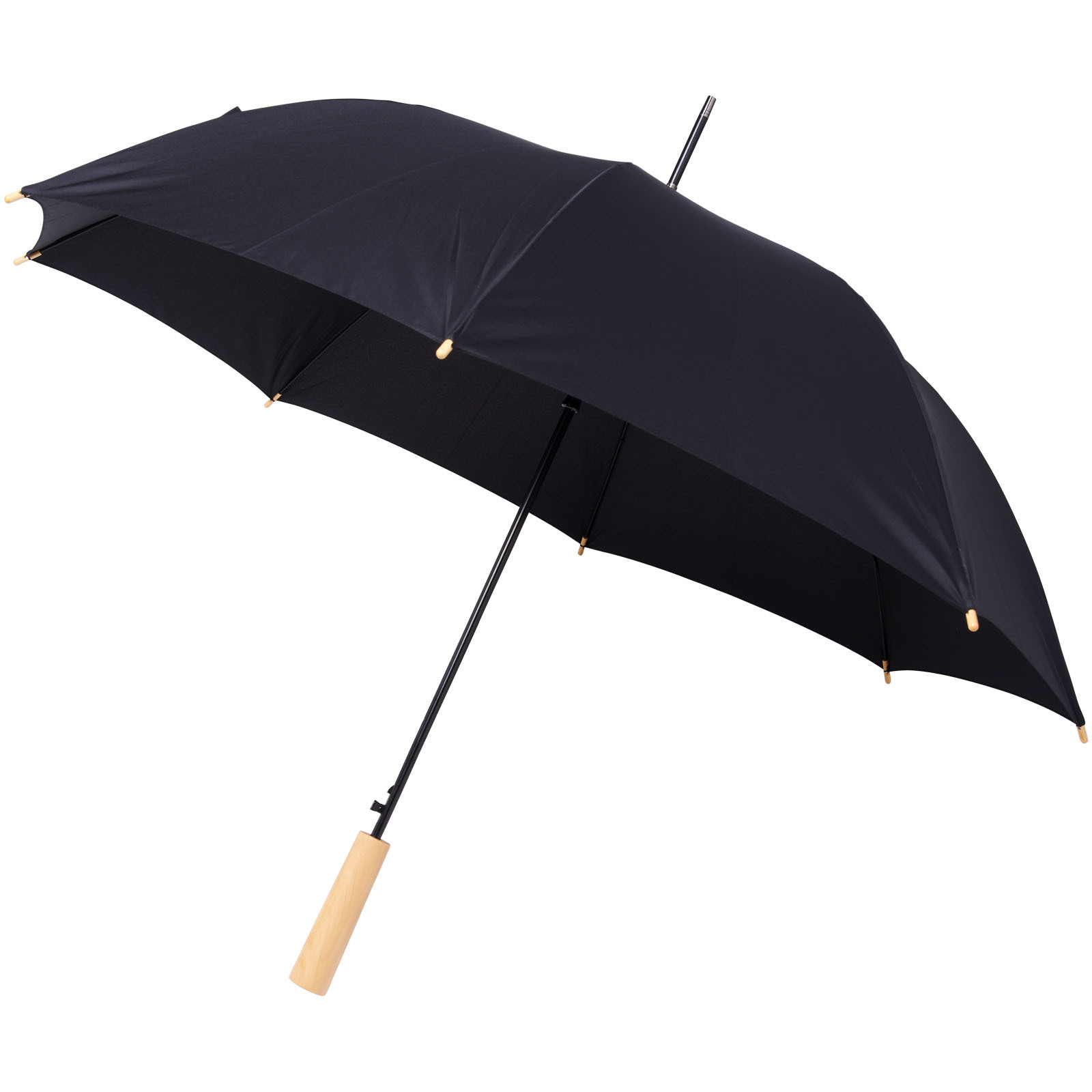 Automatic umbrella | 102 cm | rPET polyester pongee | Eco-friendly | solid black