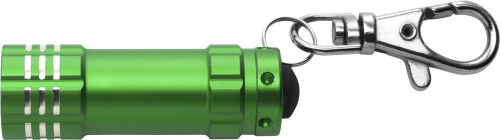 Aluminium 2-in-1 sleutelhanger lichtgroen