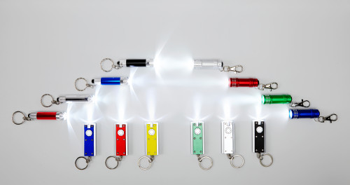 Aluminium 2-in-1 sleutelhanger lichtgroen