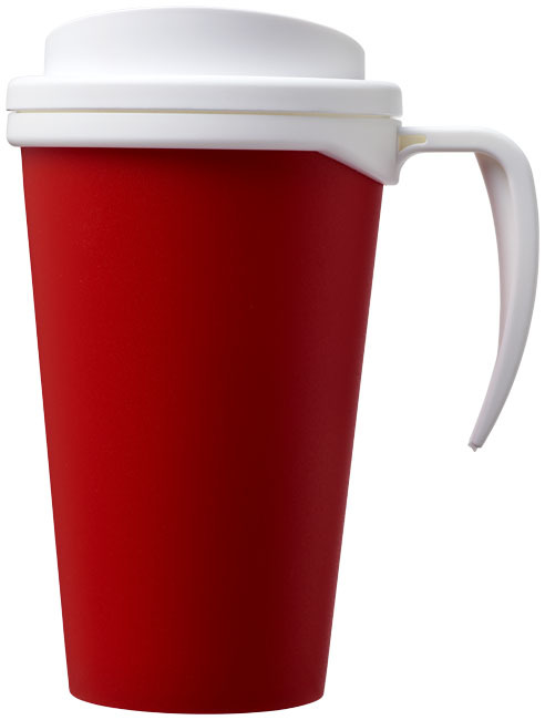 Thermo mug | PP Plastic | 350ml | Made in the UK | red;white