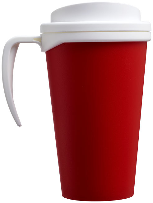 Thermo mug | PP Plastic | 350ml | Made in the UK | red;white
