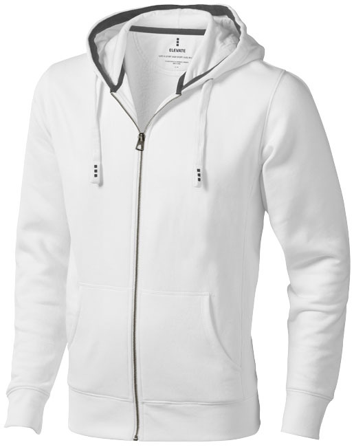 Full zip hoodie | Cotton & polyester | 300 g/m² | Kangaroo pocket | XXL | White