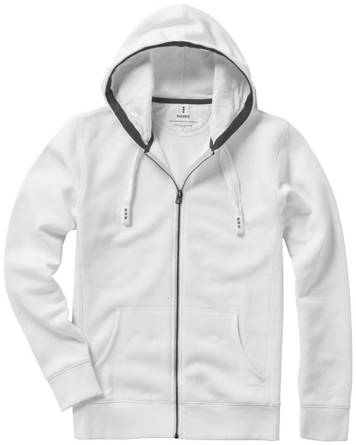 Full zip hoodie | Cotton & polyester | 300 g/m² | Kangaroo pocket | XXL | White