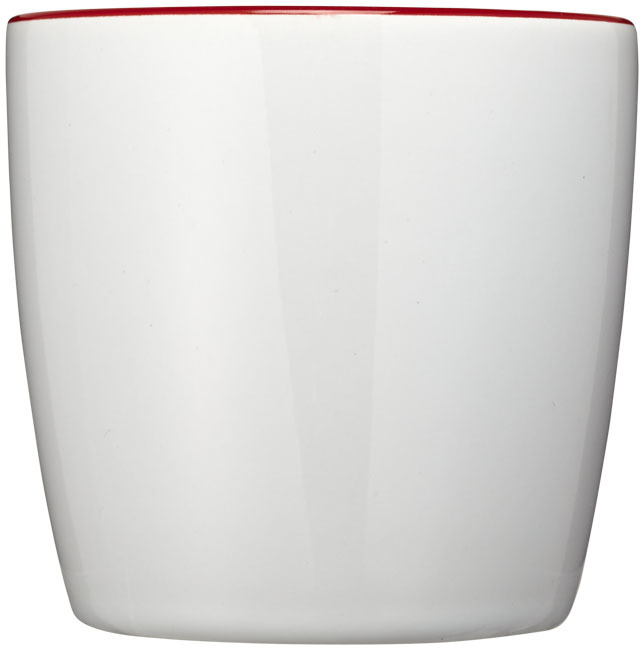 Mok | Keramiek | 340 ml | Vaatwasserbestendig | Snelle levering | wit;rood