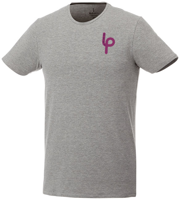 Short sleeve t-shirt | Organic cotton | For men | Sustainable | S | grey melange