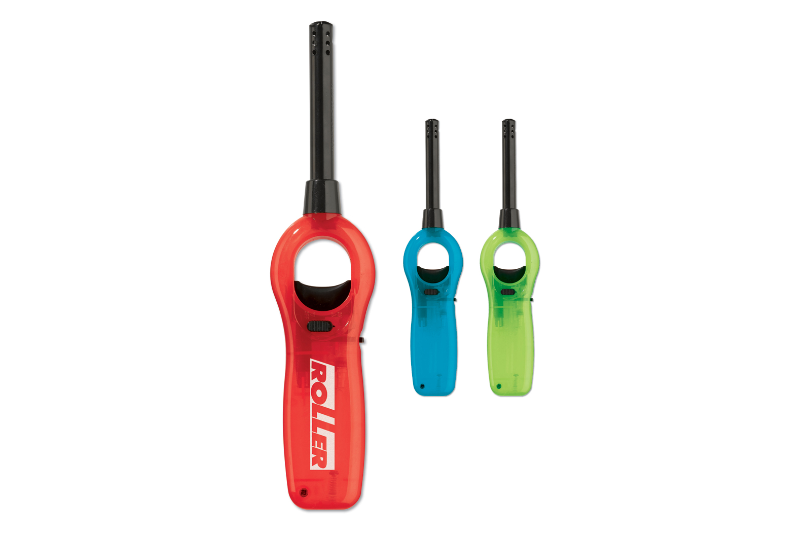 Allume gaz transparent rouge