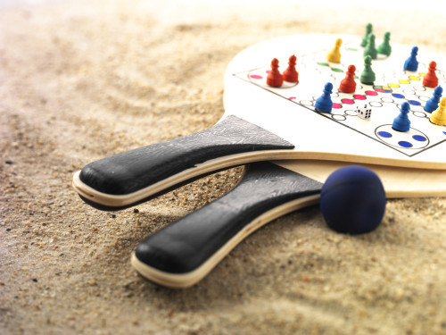 Bat and ball set | Nylon | With chess and ludo games | Neutral
