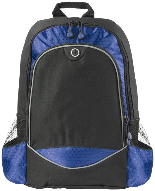 Laptoprugzak | 15"/15L | Polyester | Vak voor oordopjes | zwart;koningsblauw