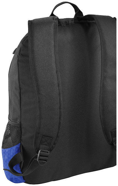 Laptoprugzak | 15"/15L | Polyester | Vak voor oordopjes | zwart;koningsblauw