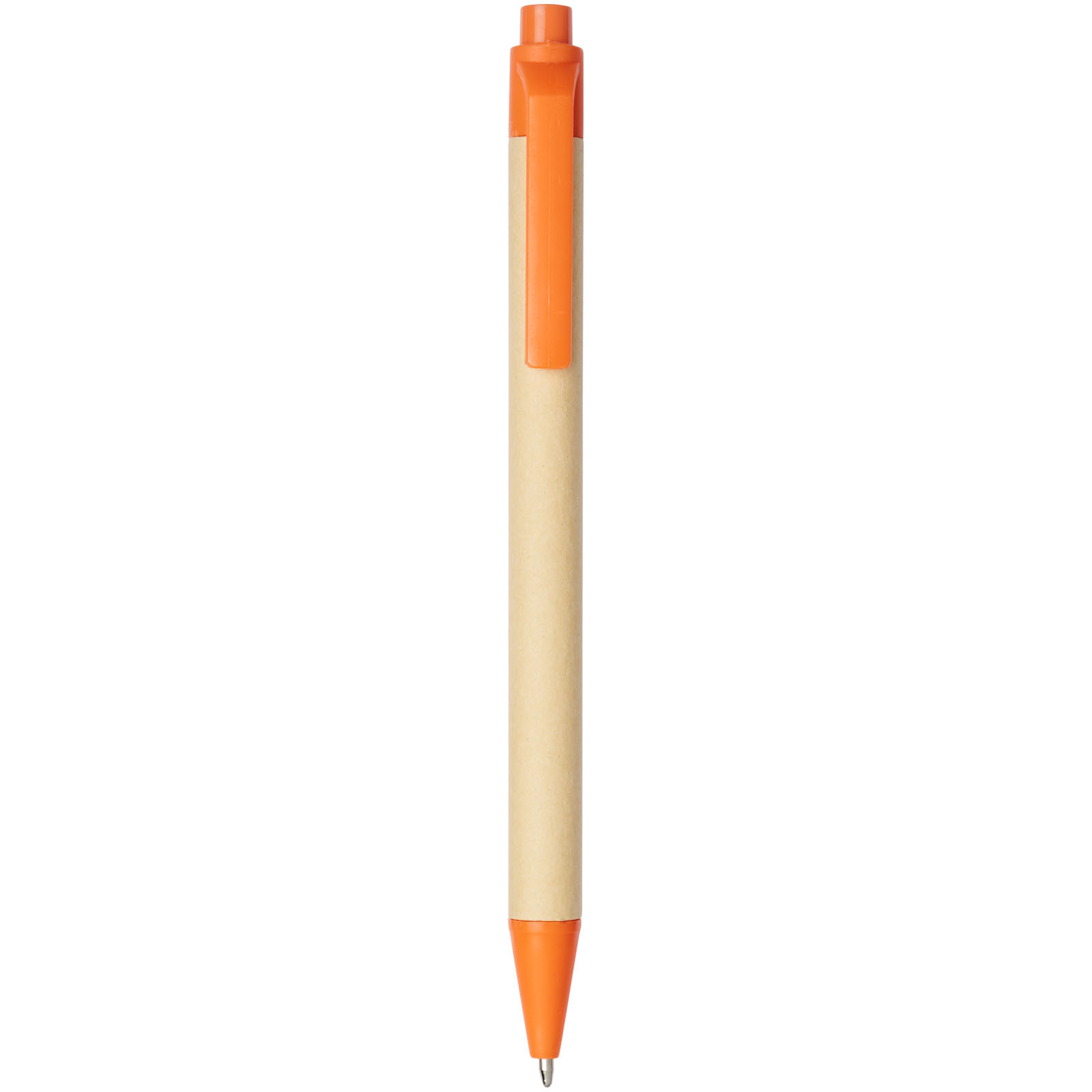 Balpen | Gerecycled karton & maïs plastic | Milieuvriendelijk | oranje