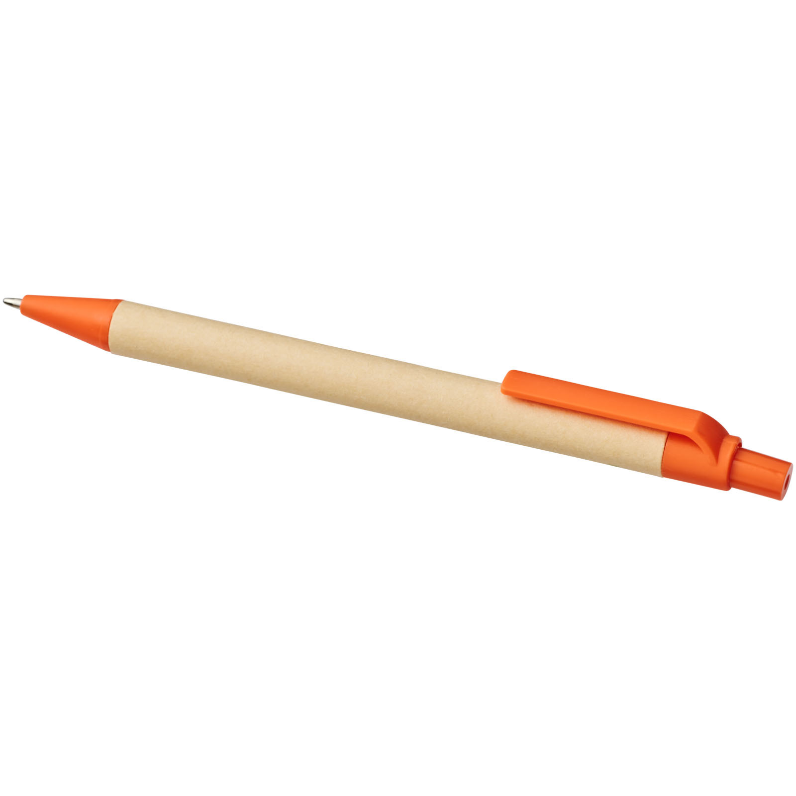 Balpen | Gerecycled karton & maïs plastic | Milieuvriendelijk | oranje