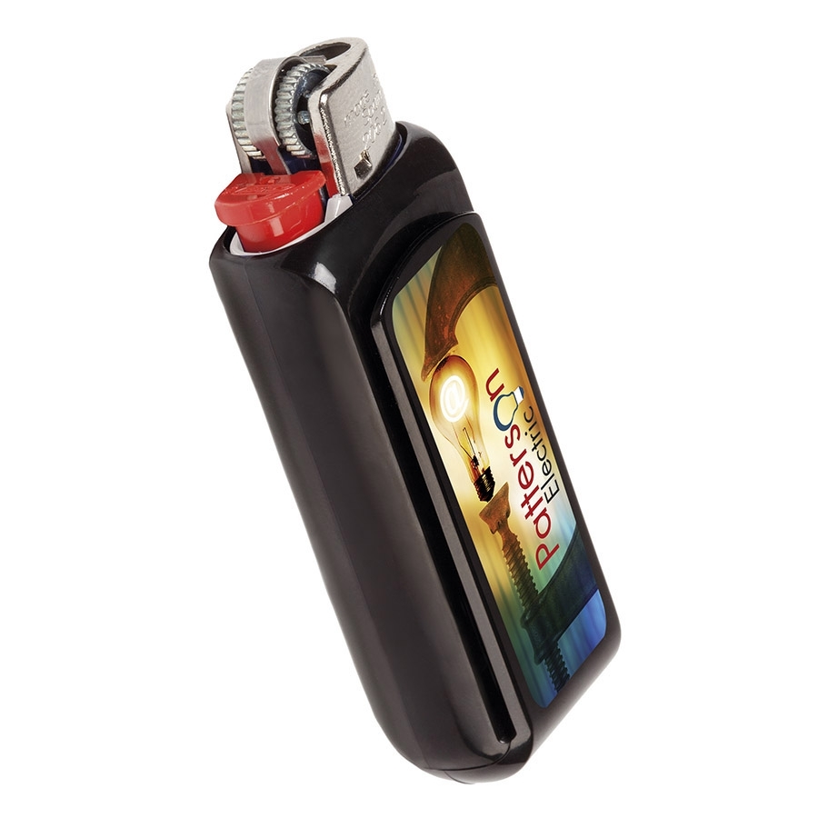 BIC clip case | Including J25 lighter | Wide printing surface | red