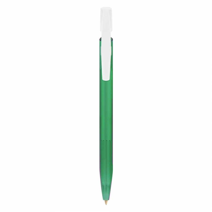 BIC Media Clic ballpoint pen | Plastic | Various color combinations | Recyclable | frosted dark green