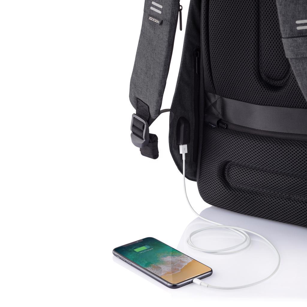 Bobby Hero XL Anti-Diebstahl-Rucksack, schwarz