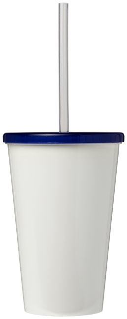 Brite-Americano® 350 ml doppelwandiger Stadium Becher - blau