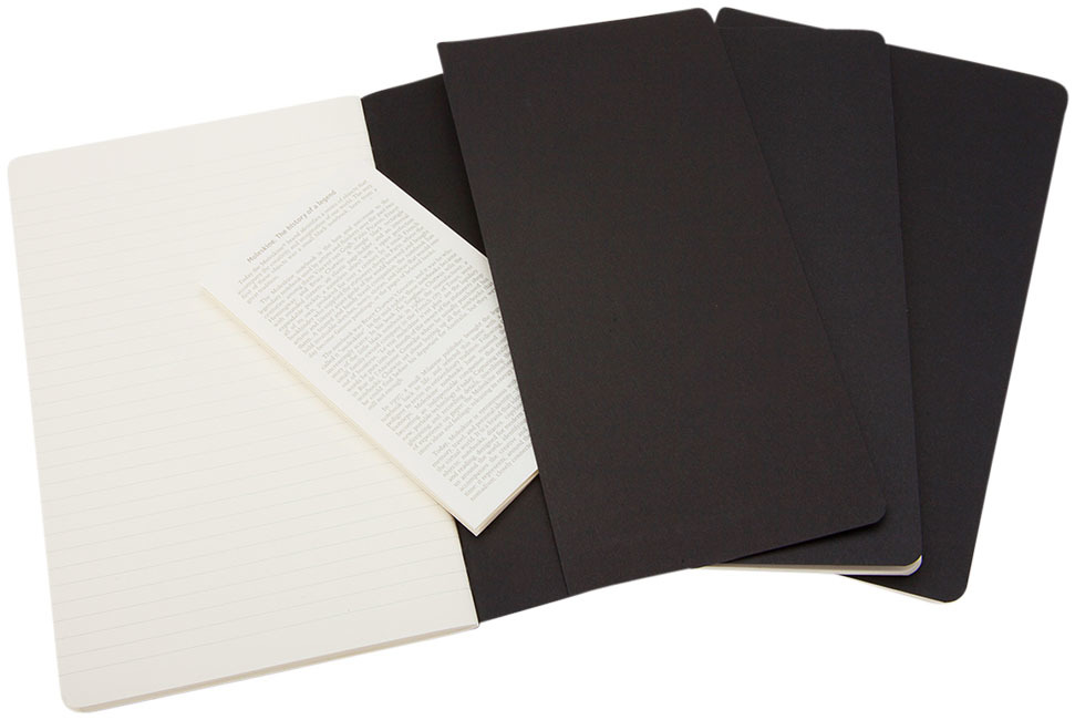 Cahier Journal L – liniert - schwarz