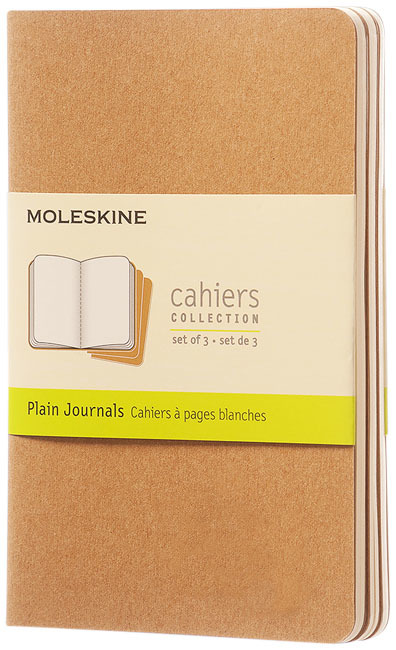 Notitieboek | Moleskine Journal PK | Kartonnen kaft | 14x9cm | Blanco pagina's | kraft bruin